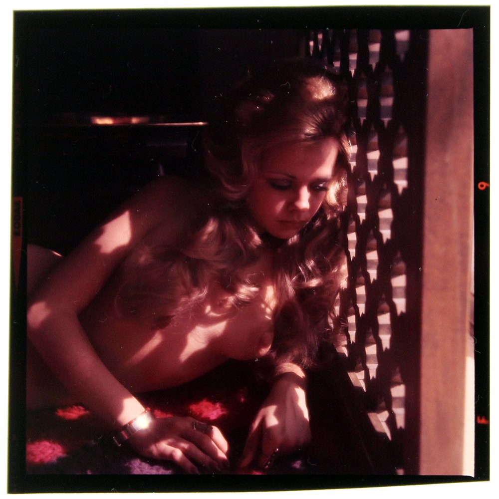 Original 120mm Leslie Leah Burrow 1973 by Bob Guccione: Original 120mm Transparency of Leslie Leah Burrow taken in 1973 by photographer Bob Guccione. Model: Lesli
