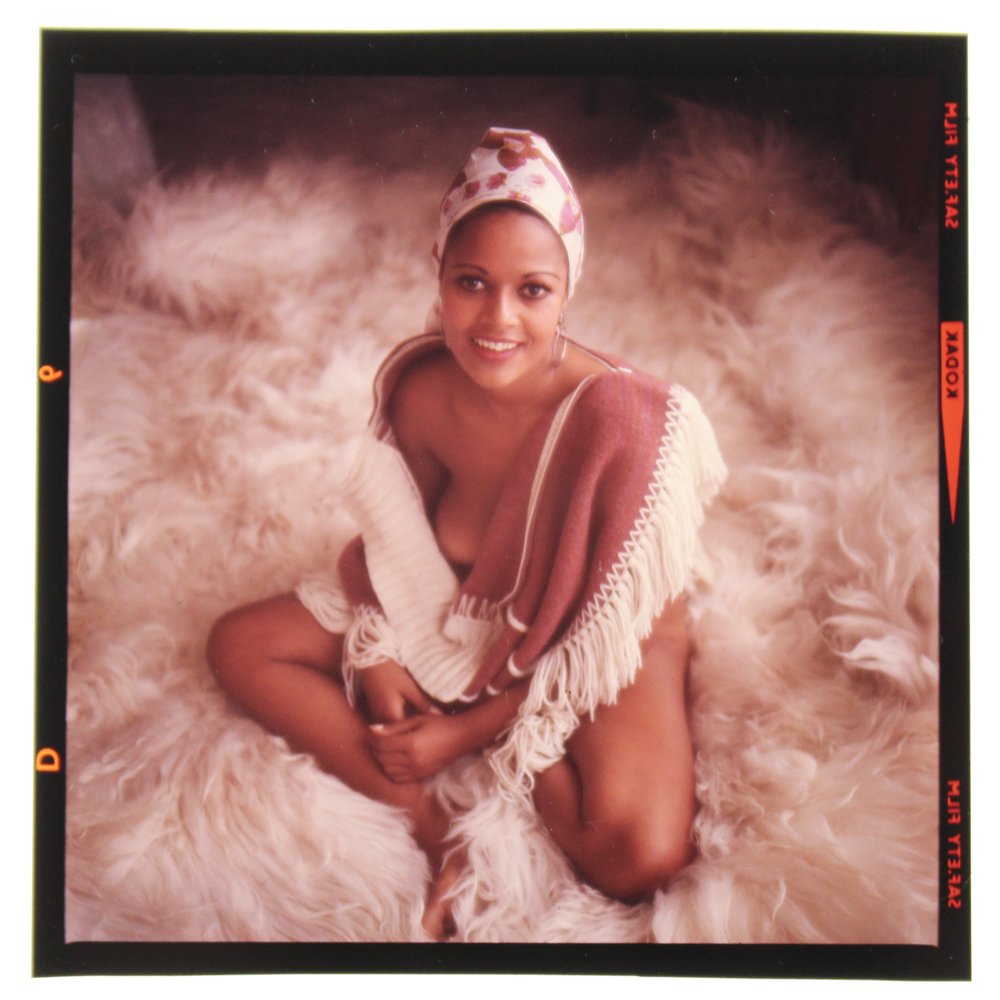 Original 120mm Isobel Garcia 1972 Bob Guccione: Original nude, erotic, 120mm transparency features Isobel Garcia Orobiyi taken by Bob Guccione in 1972.Model: She l