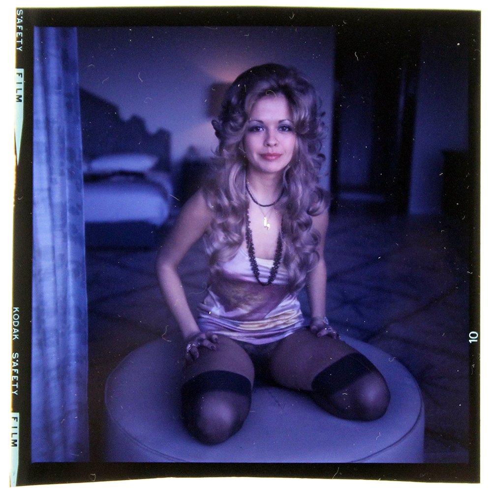 Original 120mm Leslie Leah Burrow 1973 by Bob Guccione: Original 120mm Transparency of Leslie Leah Burrow taken in 1973 by photographer Bob Guccione. Model: Lesli