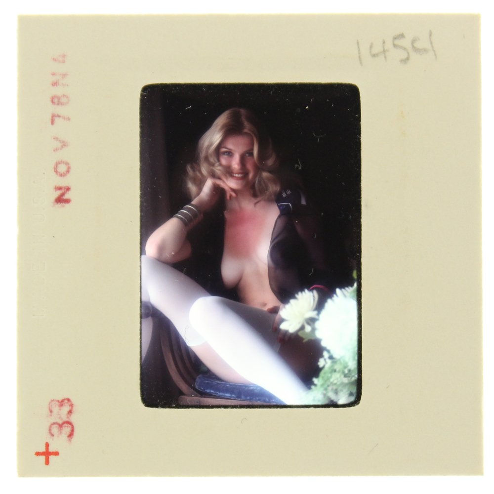 Original 35mm Jolanta Von Zmuda 1976 by Guccione: Original 35mm slide of Jolanta Von Zmuda taken in November 1976 by photographer Bob Guccione.Model: At 22, Jolanta