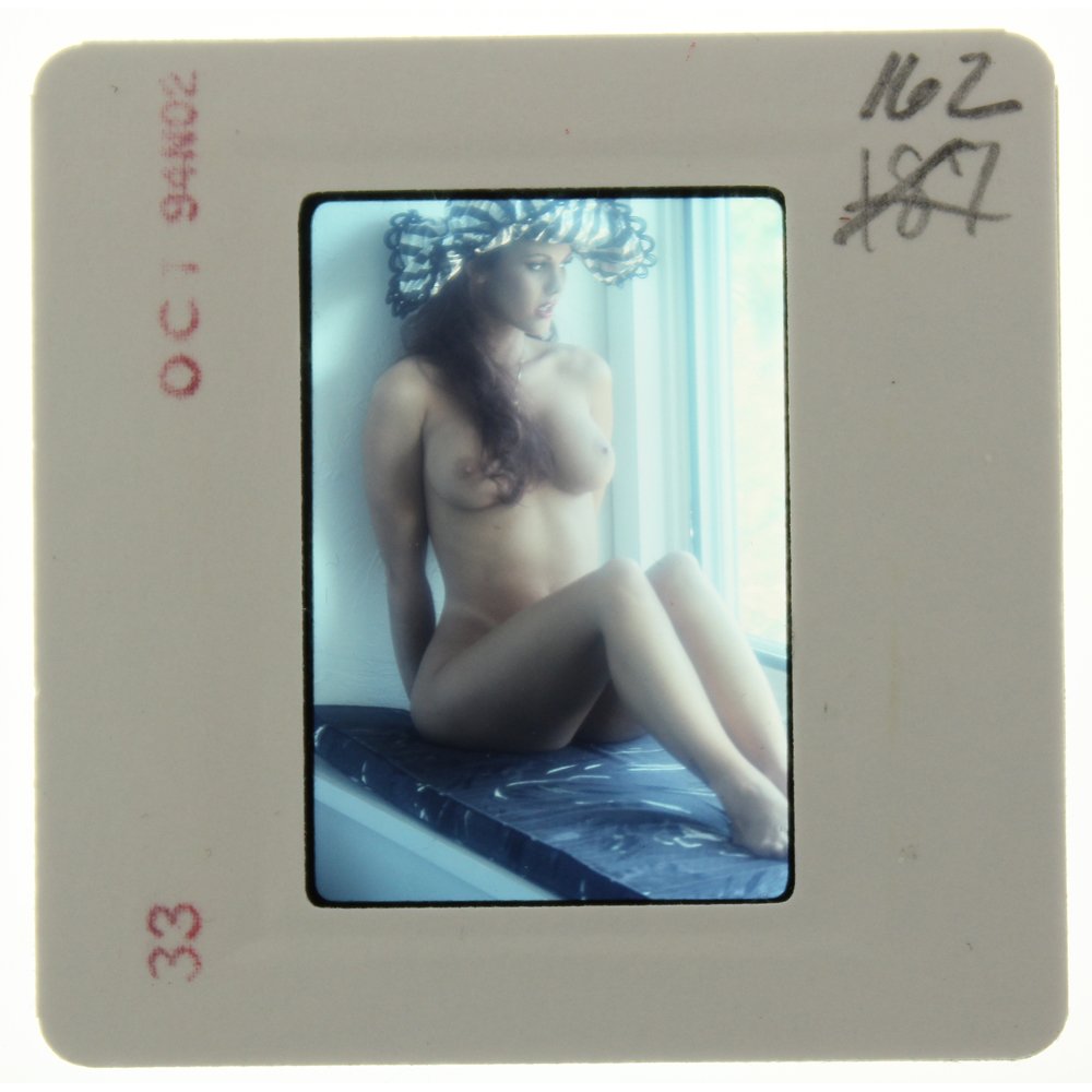 Original 35mm Gina LaMarca 1994 by Bob Guccione: Original 35mm slide of Gina LaMarca taken in October 1994 by photographer Bob Guccione Model: Strikingly