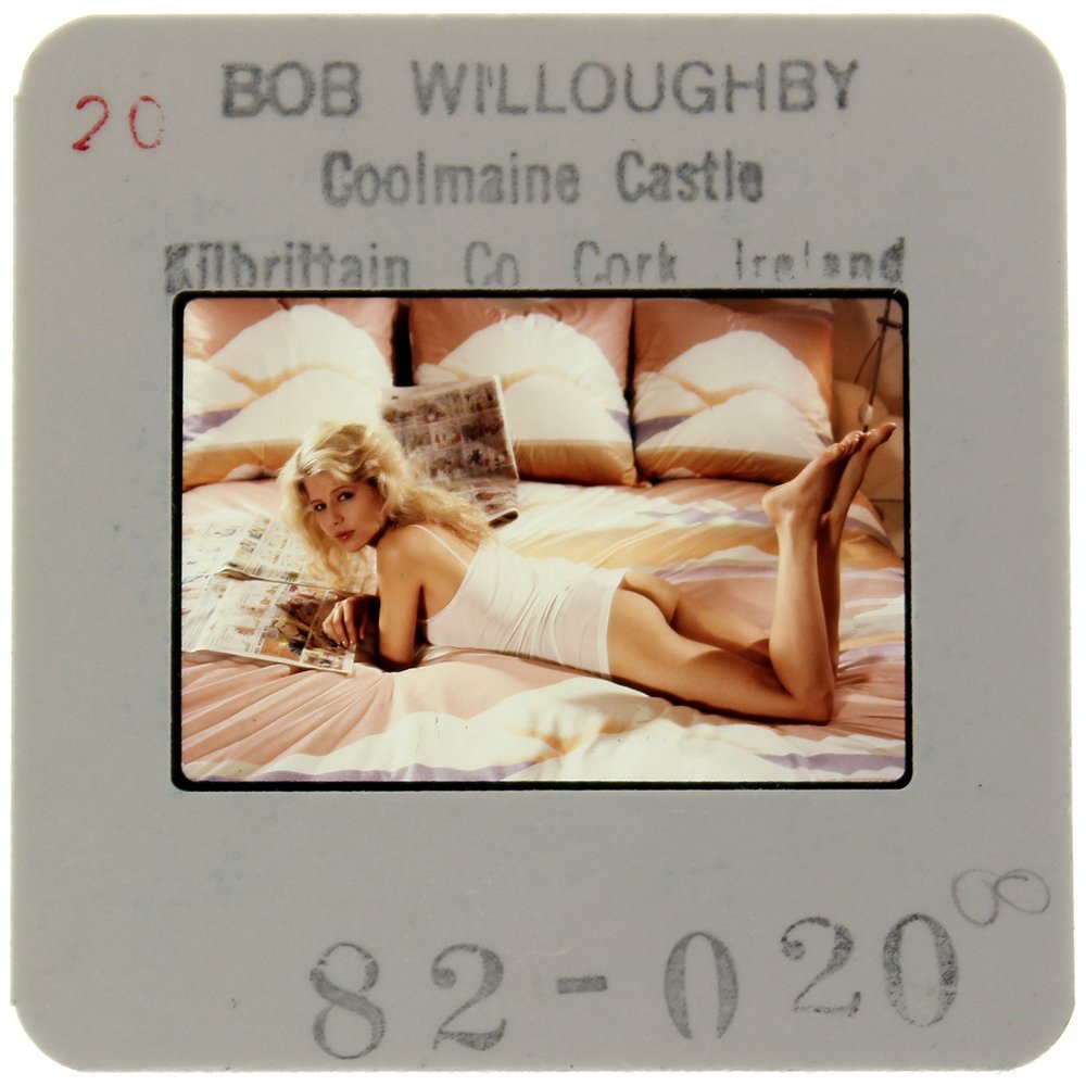 Original 35mm Pia Zadora 1982 By Bob Willoughby: Original nude, erotic, 35mm slide features Pia Zadora taken by Bob Willoughby in 1982. Subject: Golden Globe winner