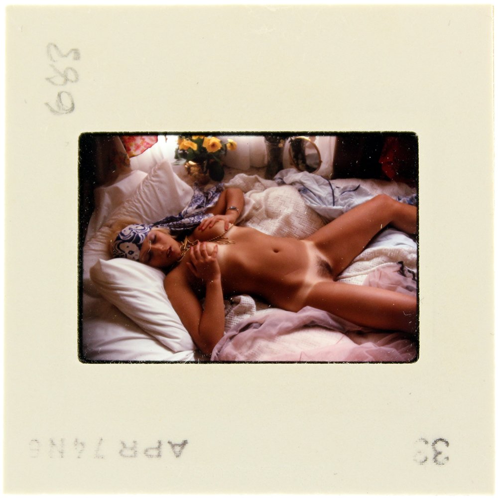 Original 35mm Janice Kane 1974 By Bob Guccione: Original 35mm slide of Janice Kane taken in July 1972 by photographer Bob Guccione Model: At twenty-one,