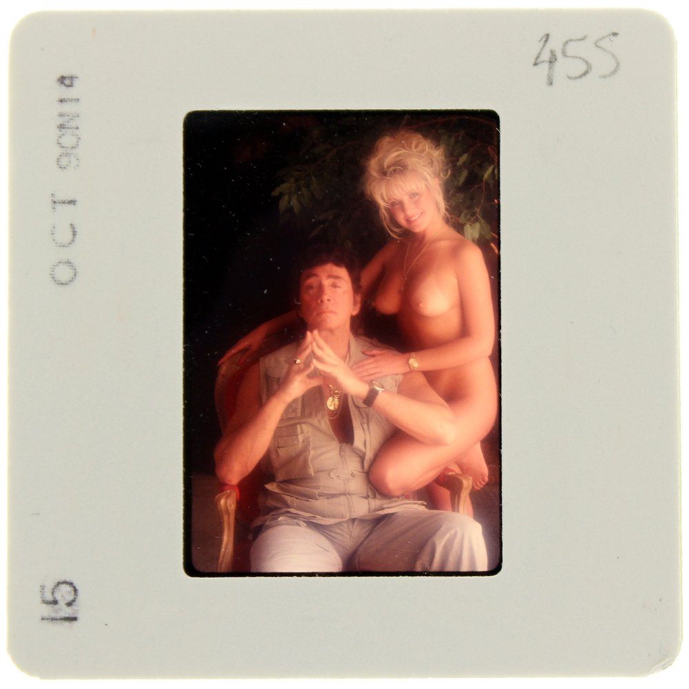 Original 35mm Simone Brigitte 1991 By Bob Guccione: Original nude, erotic, 35mm slide features Simone Brigitte taken by Bob Guccione in 1991. Print and/or markings on the slide mount are original.