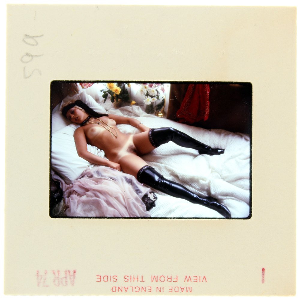 Original 35mm Janice Kane 1974 By Bob Guccione: Original 35mm slide of Janice Kane taken in July 1972 by photographer Bob Guccione Model: At twenty-one,