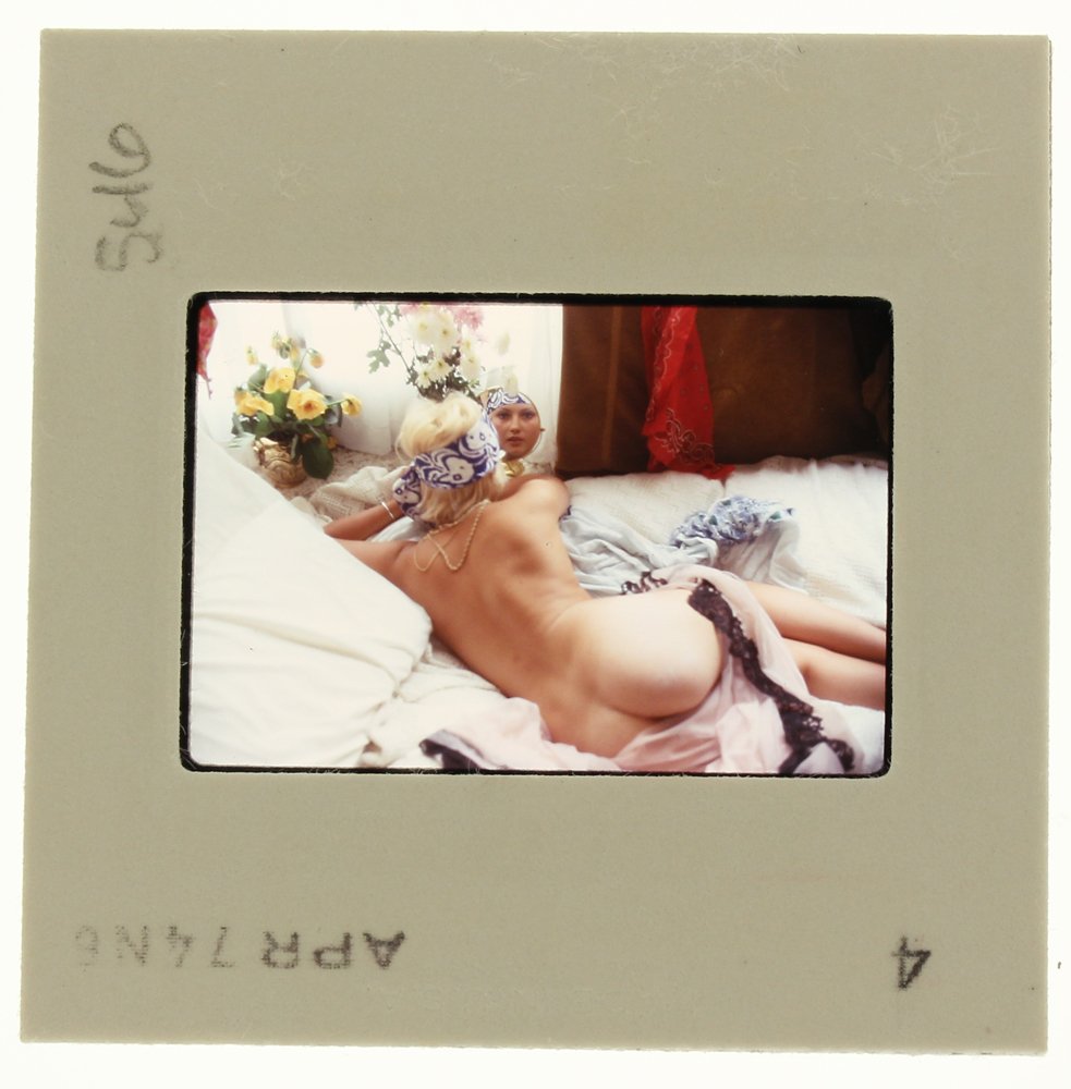 Janice Kane 1974 35mm By Bob Guccione: Original 35mm slide of Janice Kane taken in July 1972 by photographer Bob Guccione Model: At twenty-one,