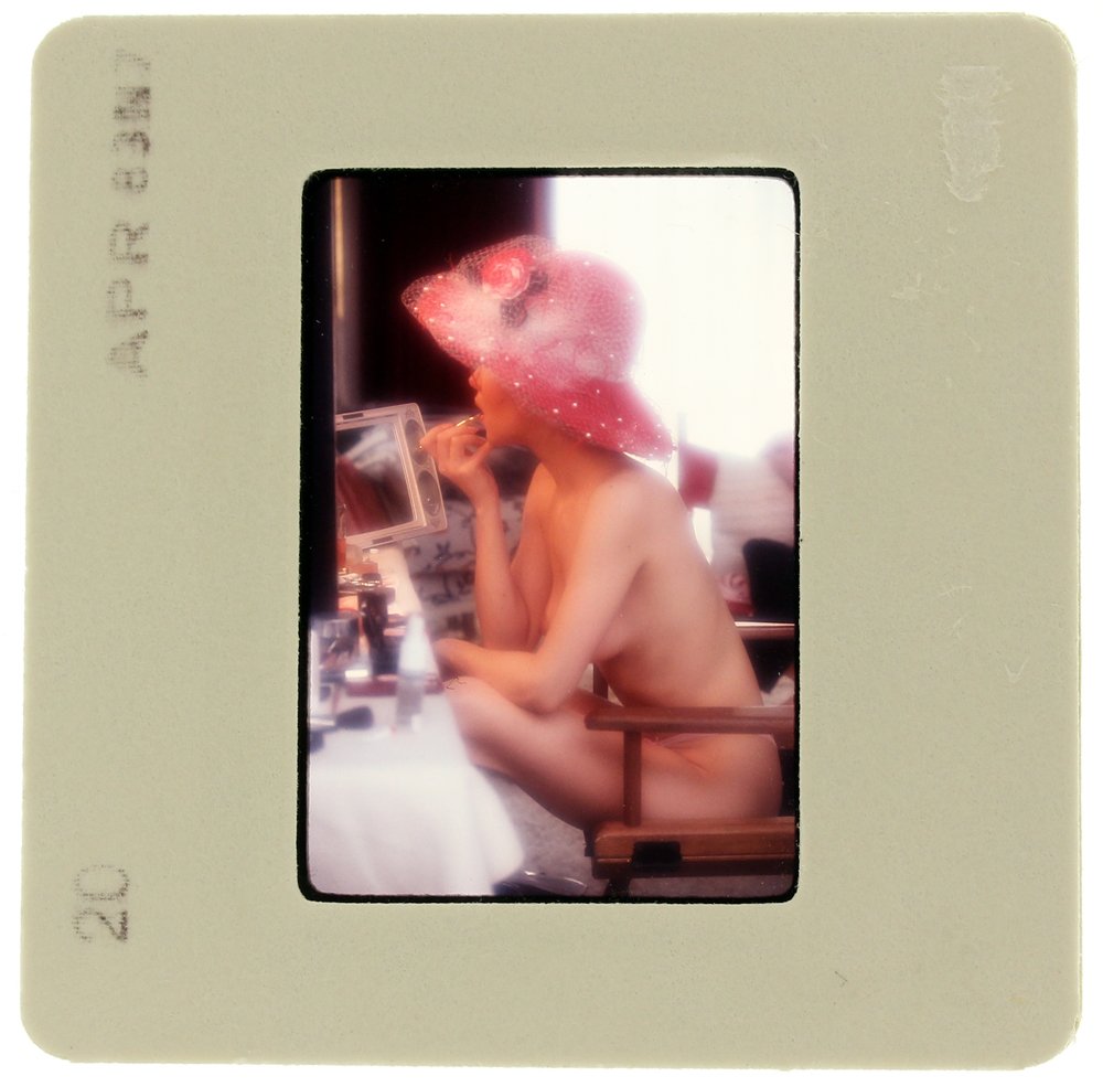 Pia Zadora 1983 35mm By Bob Guccione: Original nude, erotic, 35mm slide features Pia Zadora taken by Bob Guccione in April 1983. Subject: Golde