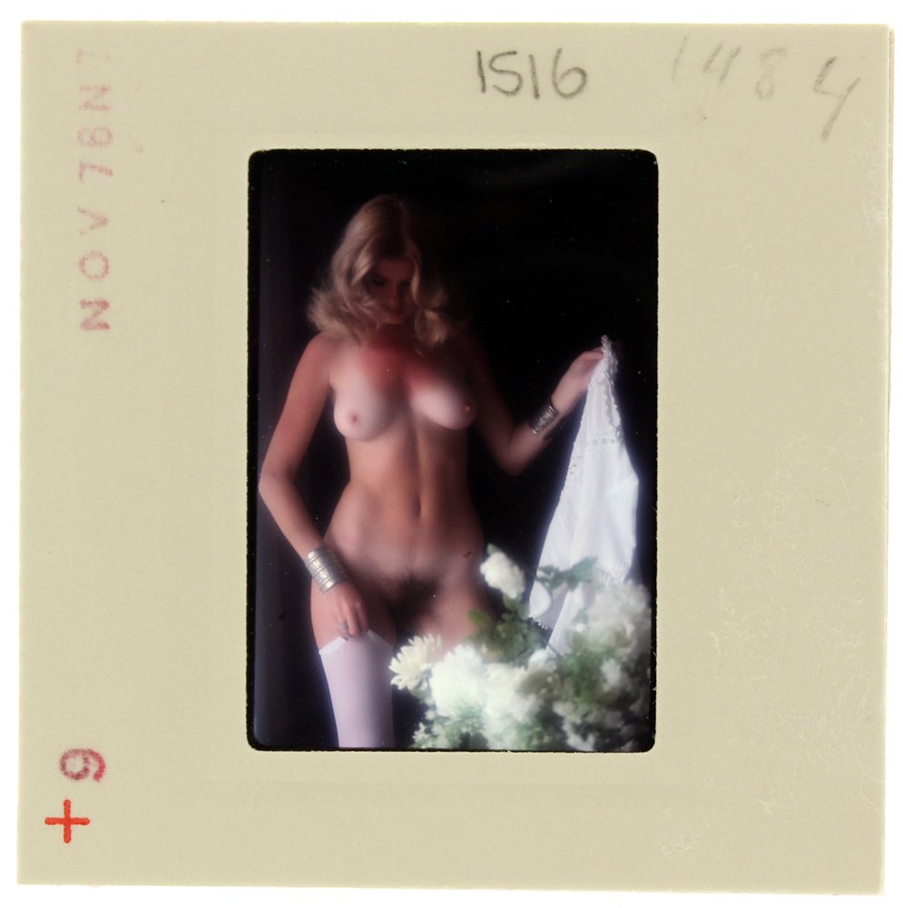 Jolanta Von Zmuda 1976 35mm By Guccione: Original 35mm slide of Jolanta Von Zmuda taken in November 1976 by photographer Bob Guccione.Model: At 22, Jolanta