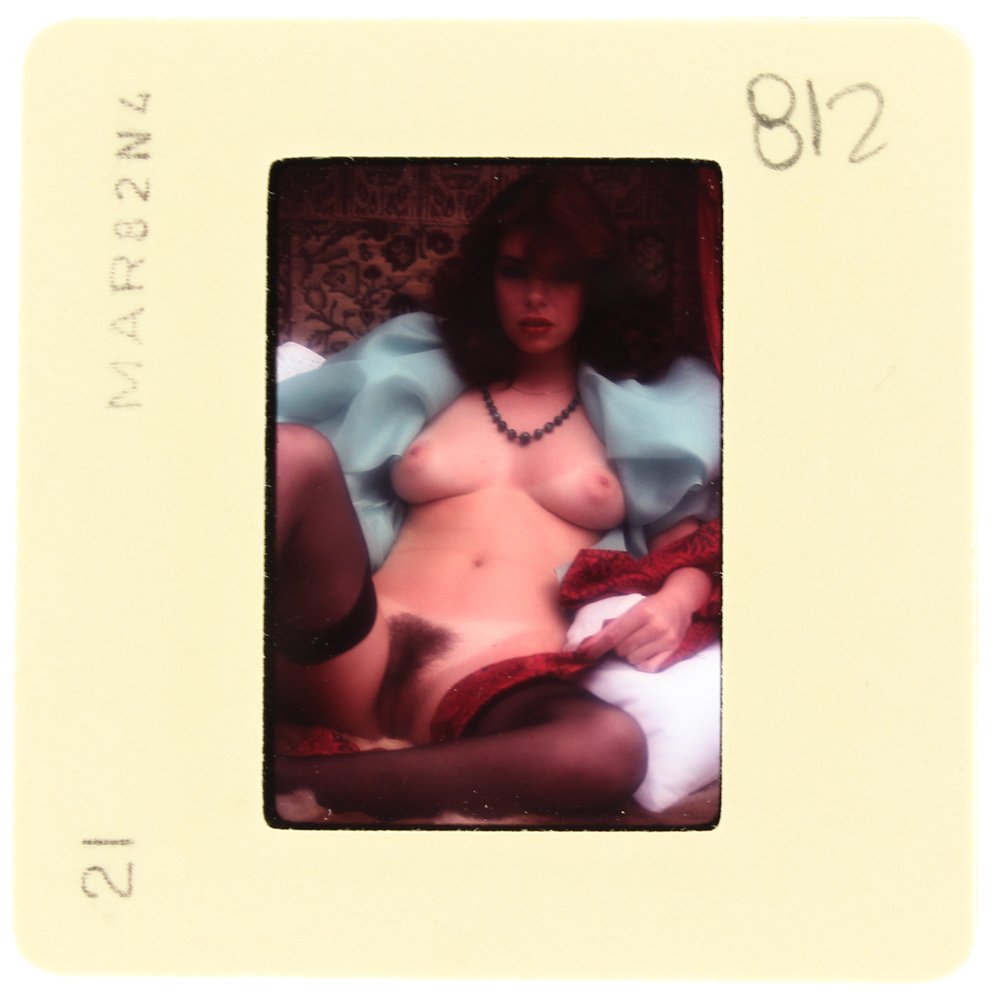 Lee Ann Lee 1982 35mm By Bob Guccione: Original nude, erotic, 35mm slide features Lee Ann Lee taken by Bob Guccione in 1982. Print and/or markings on the slide mount are original.