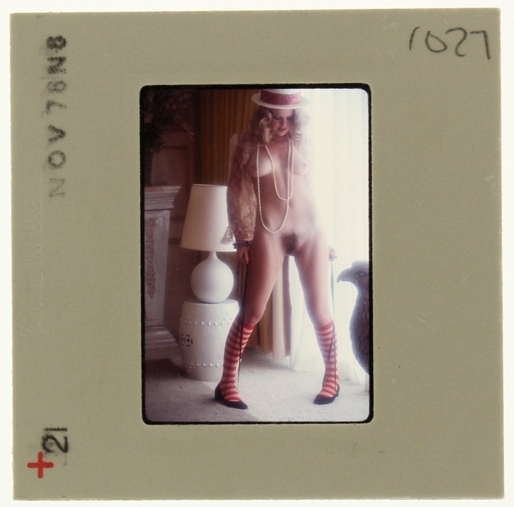 Jolanta Von Zmuda 1976 35mm By Guccione: Original 35mm slide of Jolanta Von Zmuda taken in November 1976 by photographer Bob Guccione.Model: At 22, Jolanta