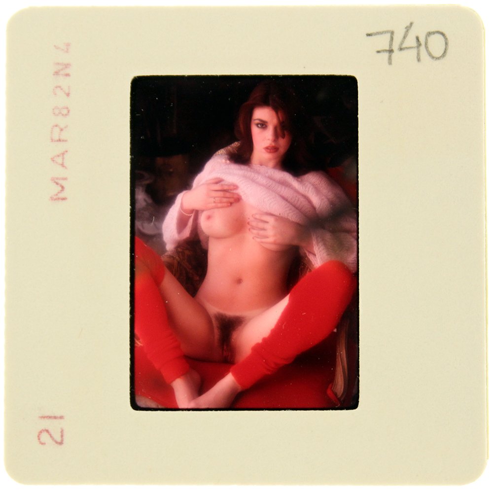 Lee Ann Lee 1982 35mm By Bob Guccione: Original 35mm slide features Lee Ann Lee taken by Bob Guccione in 1982. Print and/or markings on the slide mount are original. Mod