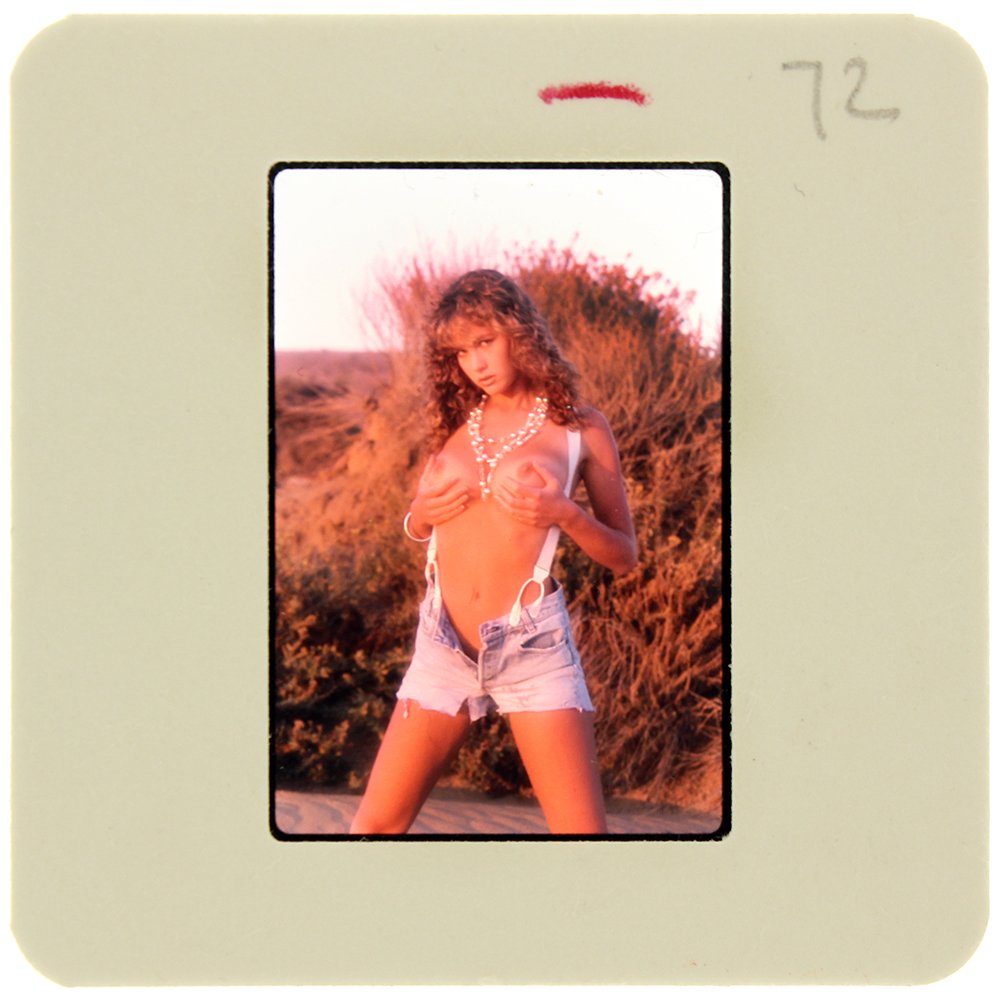 Joanne Szmereta 1988 35mm By Andre Felix: Original 35mm slide features Joanne Szmereta taken by Andre Felix 1988. Print and/or markings on the slide mount are original. Mo