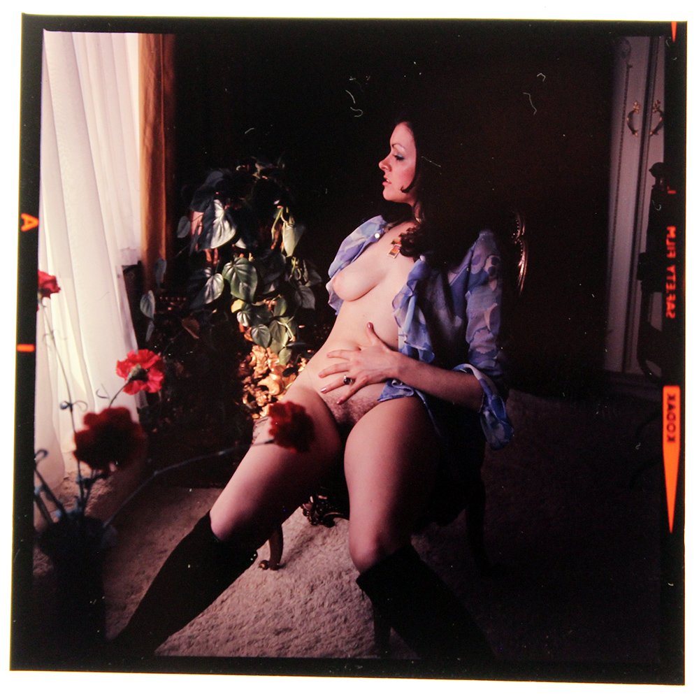 Lesley Harrison 1972 120mm By Bob Guccione: Original 120mm transparency features Lesley Harrison taken by Bob Guccione in 1972.Model: 23-year-old Lesley Harris