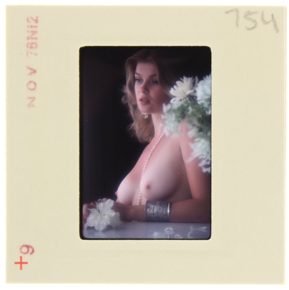 Jolanta Von Zmuda 1976 35mm By Guccione: Original 35mm slide features Jolanta Von Zmuda taken in November 1976 by photographer Bob Guccione Model: