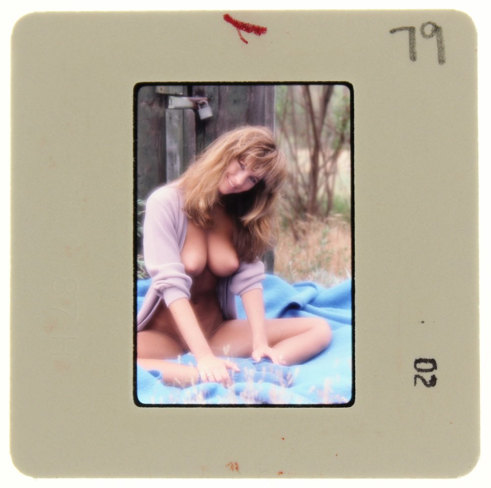 Joanne Szmereta 1988 35mm By Andre Felix: Original 35mm slide features Joanne Szmereta taken by Andre Felix 1988. Print and/or markings on the slide mount are original. Mo