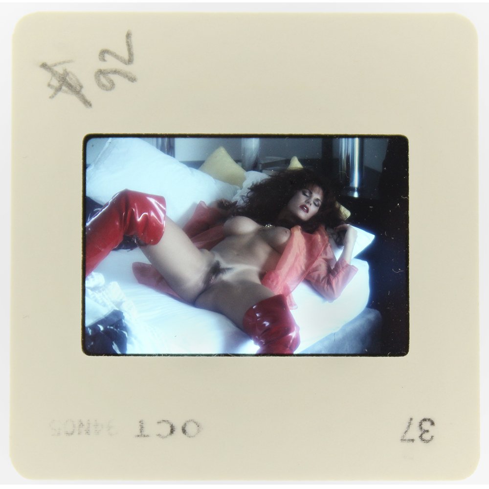 Gina LaMarca 1994 35mm By Bob Guccione: Original 35mm slide features Gina LaMarca taken by Bob Guccione in 1994. Model: Strikingly busty and voluptuou