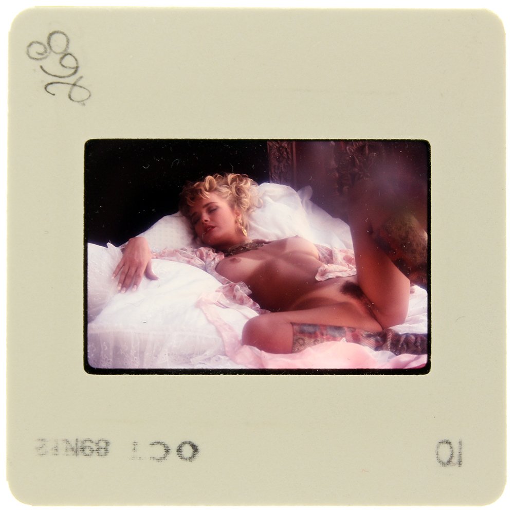 Stephanie Page 1989 35mm By Bob Guccione: Original 35mm slide features Stephanie Page taken by Bob Guccione in 1989.Model: Stephanie Page, 21 years old at t