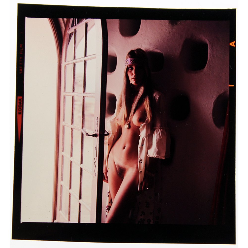 Lynn Partington 1970's 120mm By Bob Guccione: Original 120mm transparency features Lynn Partington, by Bob Guccione ca. 1970's.Model: Before Lynn Partington pose