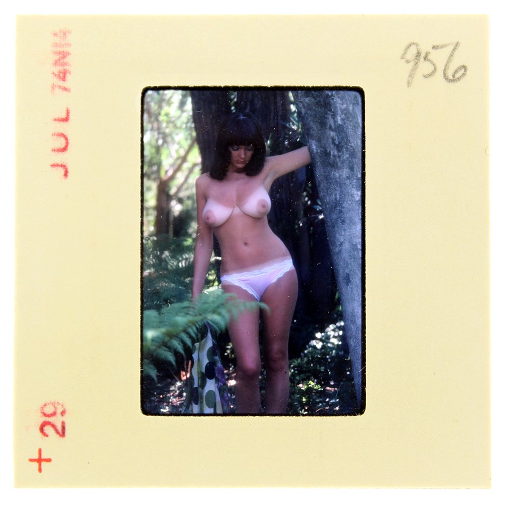 Avril Lund 1974 35mm By Bob Guccione: Original 35mm slide features Avril Lund taken by Bob Guccione in 1974.Model: Avril Lund was Penthouse magazine's 1