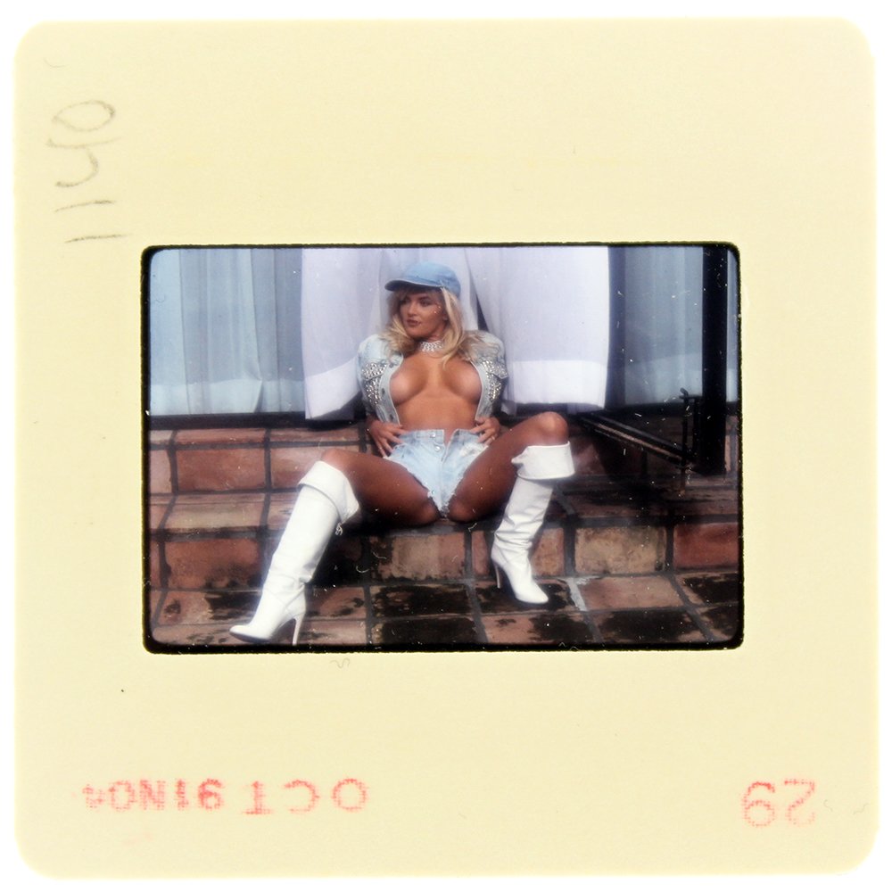 Brandy Ledford 1991 35mm By Bob Guccione: Original 35mm slide features Brandy Ledford taken by Bob Guccione in 1991.Model: Brandy Ledford, also known as Jise