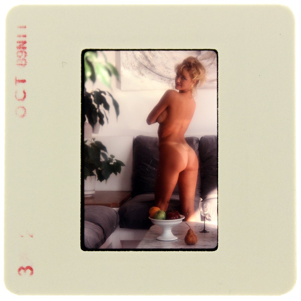 Stephanie Page 1989 35mm By Bob Guccione: Original 35mm slide features Stephanie Page taken by Bob Guccione in 1989.Model: Stephanie Page, 21 years old at t