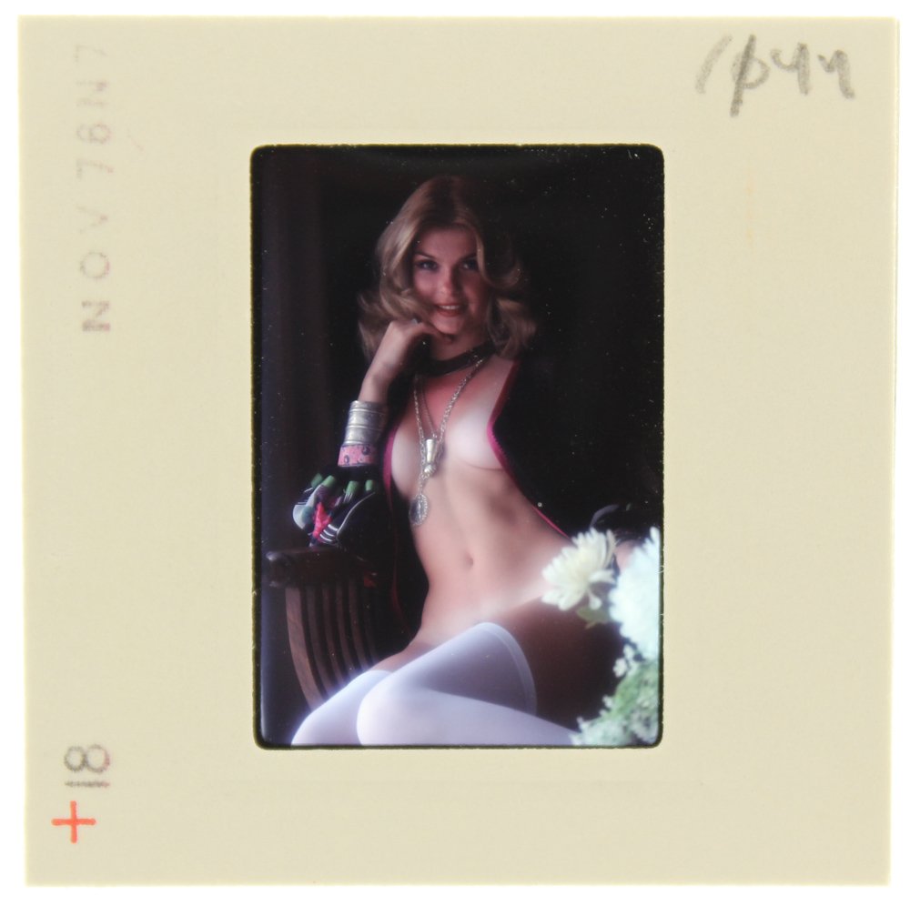 Jolanta Von Zmuda 1976 35mm By Guccione: Original 35mm slide features Jolanta Von Zmuda taken in November 1976 by photographer Bob Guccione Model:
