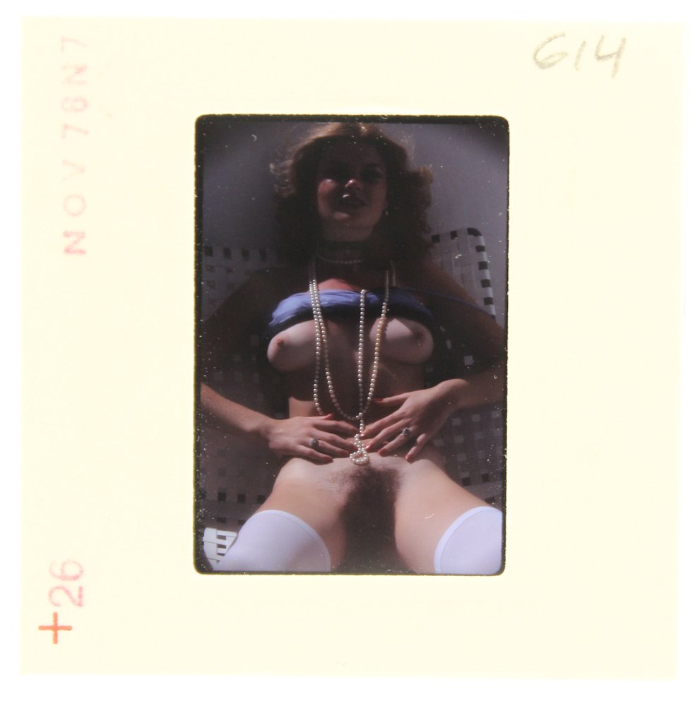 Jolanta Von Zmuda 1976 35mm By Guccione: Original 35mm slide features Jolanta Von Zmuda taken in November 1976 by photographer Bob Guccione Model: