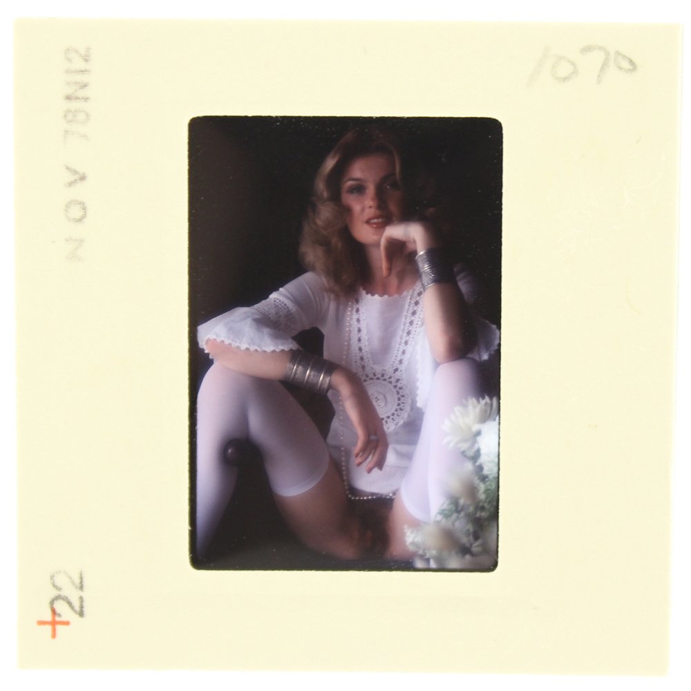 Jolanta Von Zmuda 1976 35mm By Guccione: Original 35mm slide features Jolanta Von Zmuda taken in November 1976 by photographer Bob Guccione Model: