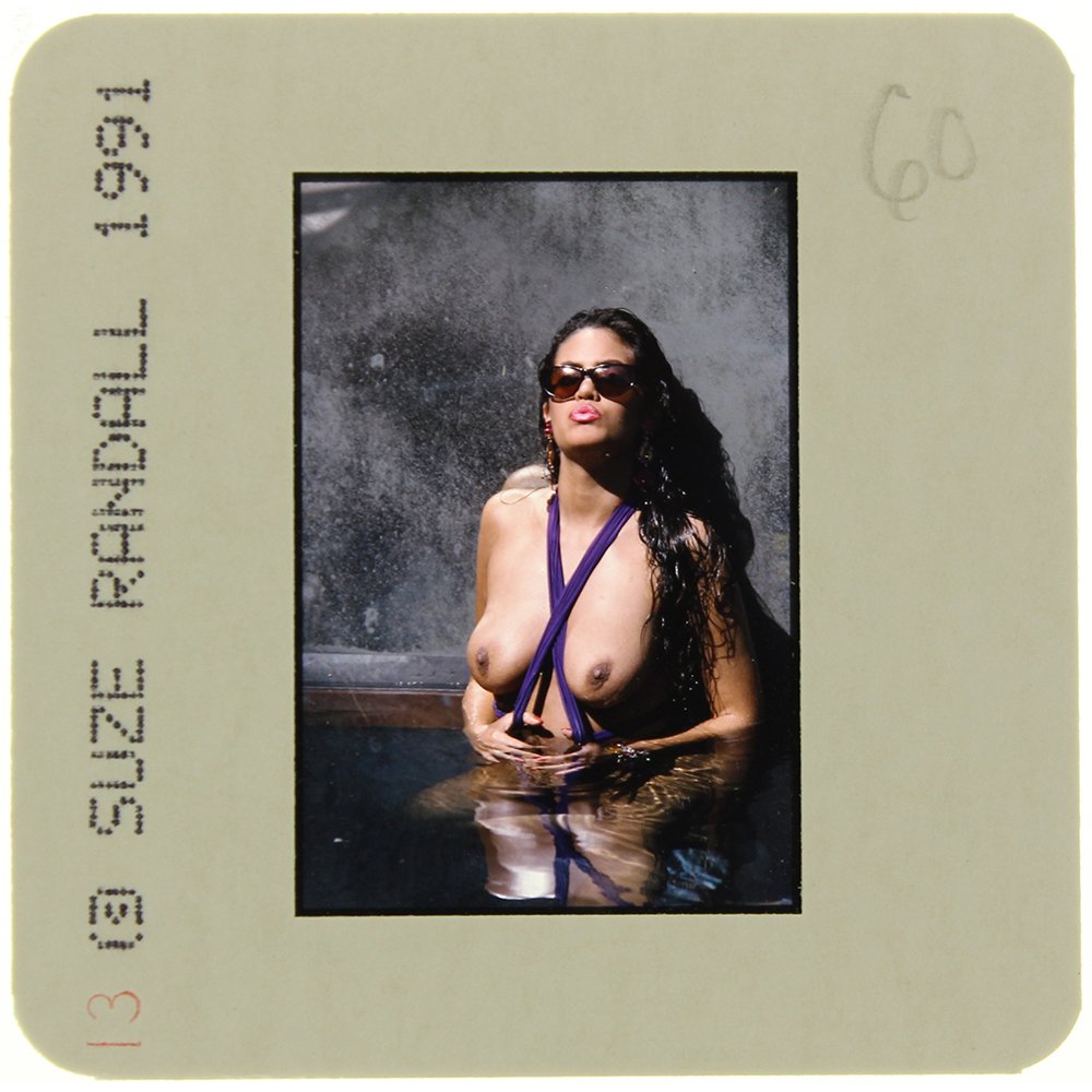 Jami Dion 1991 35mm By Suze Randall: Original 35mm slide features Jami Dion by Suze Randall in 1991.Subject: Dark haired, mysterious beauty Jami Dion ha