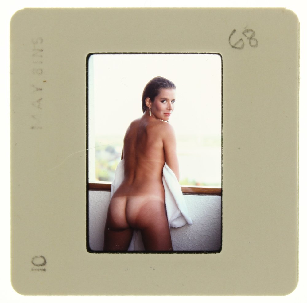 Corinne Alphen 1981 35mm By Bob Guccione: Original 35mm slide features Corinne Alphen taken by Bob Guccione in 1981.Subject: Corinne Alphen is the beauty tha