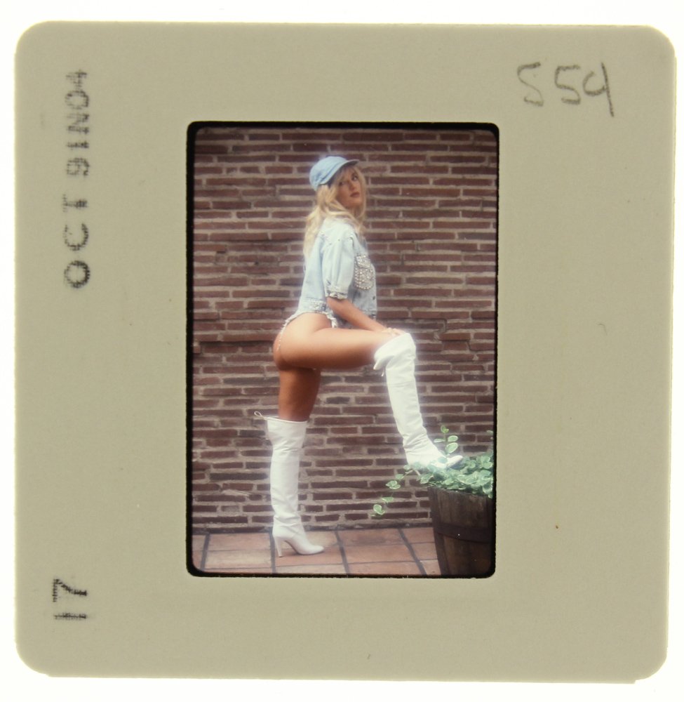 Brandy Ledford 1991 35mm By Bob Guccione: Original 35mm slide features Brandy Ledford taken by Bob Guccione in 1991.Subject: Brandy Ledford, also known as Ji