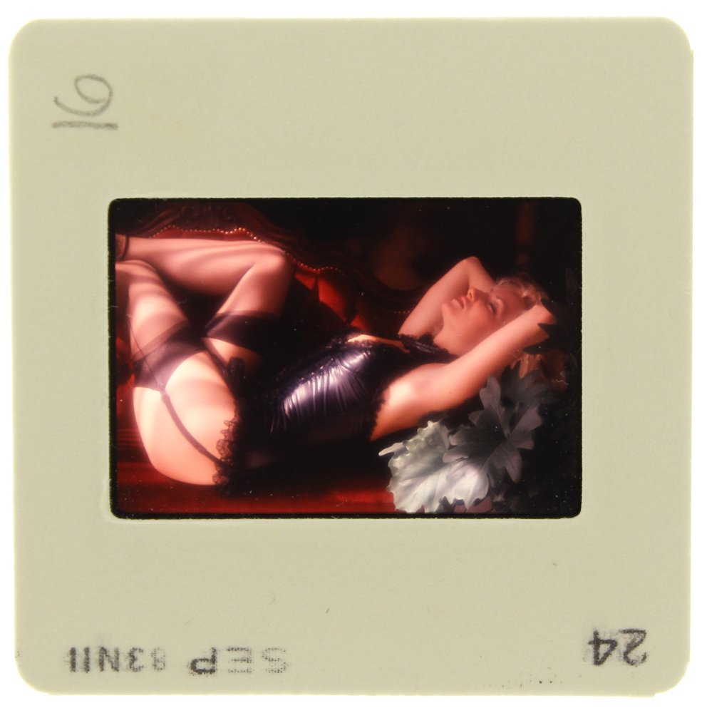 DiVina Celeste 1983 35mm By Bob Guccione: Original 35mm slide features DiVina Celeste taken by Bob Guccione in 1983.Subject: When Penthouse Vice-Chairman Kat