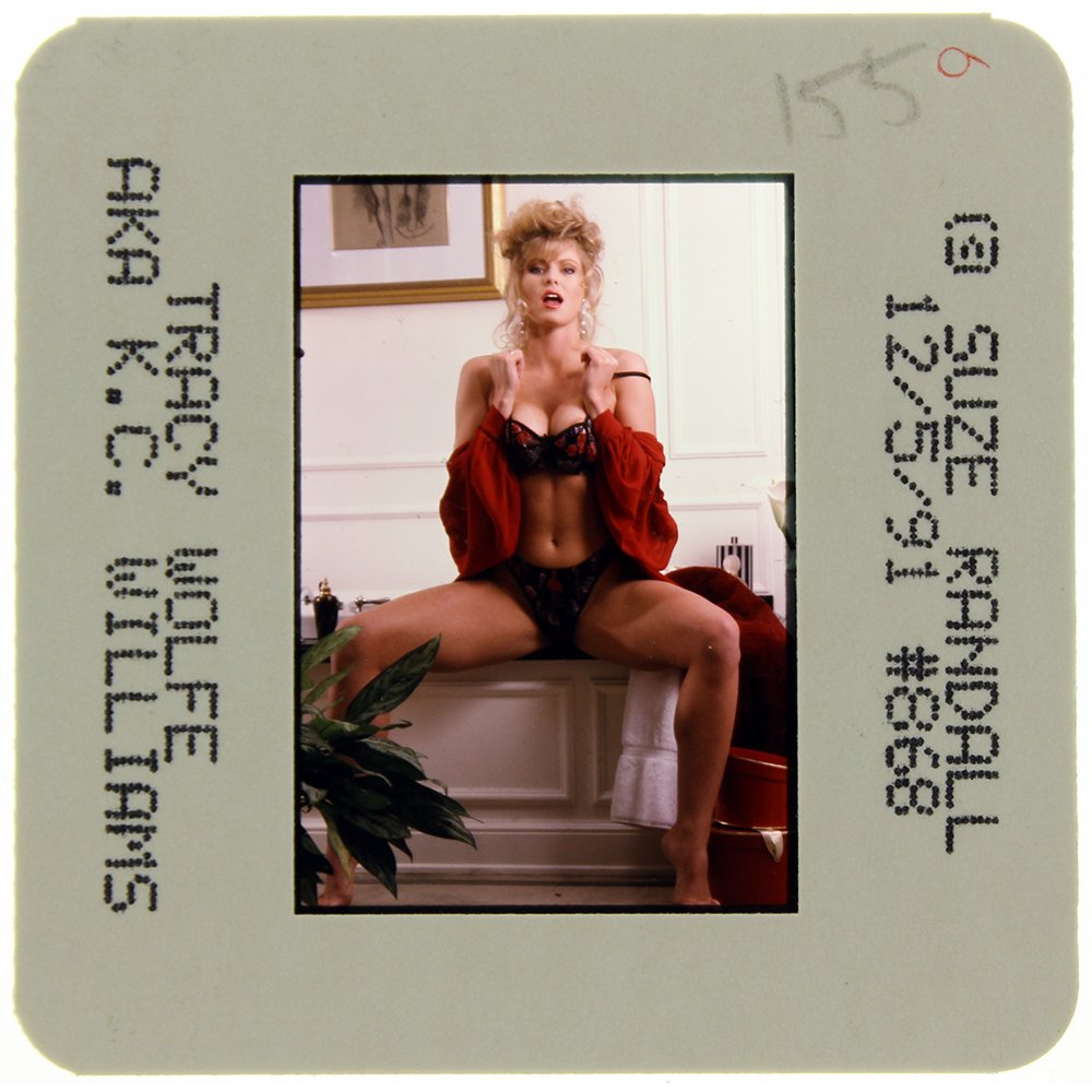 Tracy Wolfe 1991 35mm By Suze Randall: Original 35mm slide features Tracy Wolfe taken by Suze Randall in 1991.Subject: Californian native, Tracy Wolfe, al
