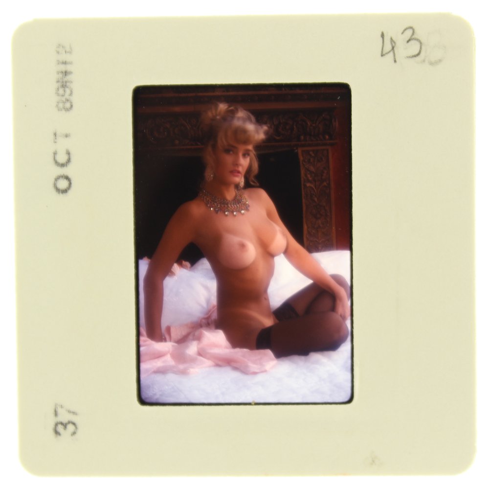 Stephanie Page 1989 35mm By Bob Guccione: Original 35mm slide features Stephanie Page taken by Bob Guccione in 1989.Subject: Stephanie Page, 21 years old at