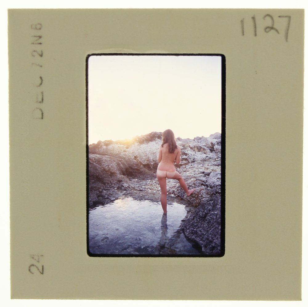 Avril Lund 1972 35mm By Bob Guccione: Original 35mm slide features Avril Lund taken by Bob Guccione in 1972.Subject: Avril Lund was Penthouse magazine's