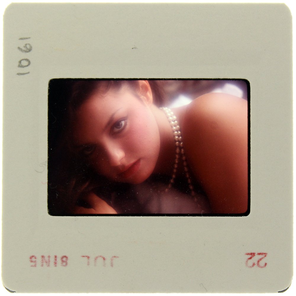 Sheila Kennedy 1981 35mm By Bob Guccione: Original 35mm slide features Sheila Kennedy taken by Bob Guccione in 1981. Subject: Penthouse Pet Sheila Kenned