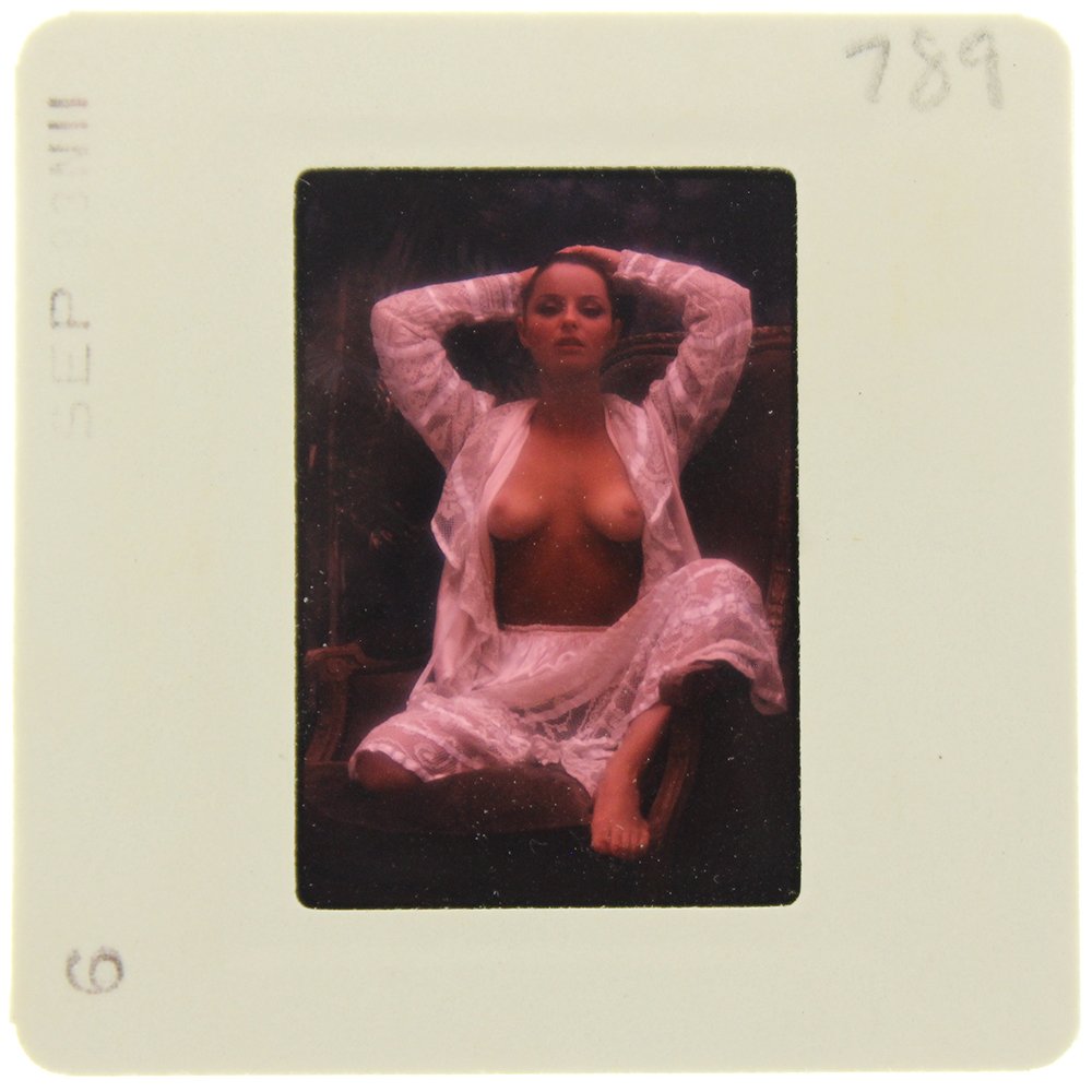 Sheila Kennedy 1983 35mm By Bob Guccione: Original 35mm slide features Sheila Kennedy taken by Bob Guccione in 1983. Subject: Penthouse Pet Sheila Kenned
