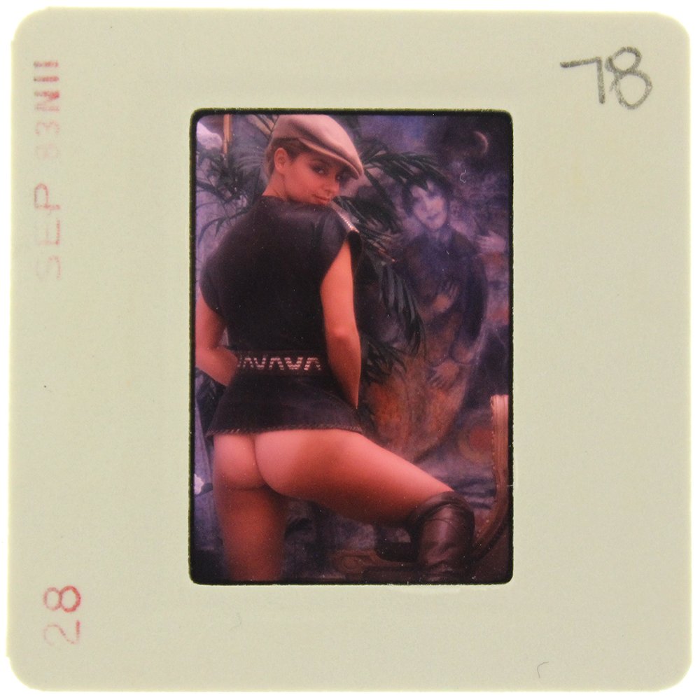 Sheila Kennedy 1983 35mm By Bob Guccione: Original 35mm slide features Sheila Kennedy taken by Bob Guccione in 1983. Subject: Penthouse Pet Sheila Kenned