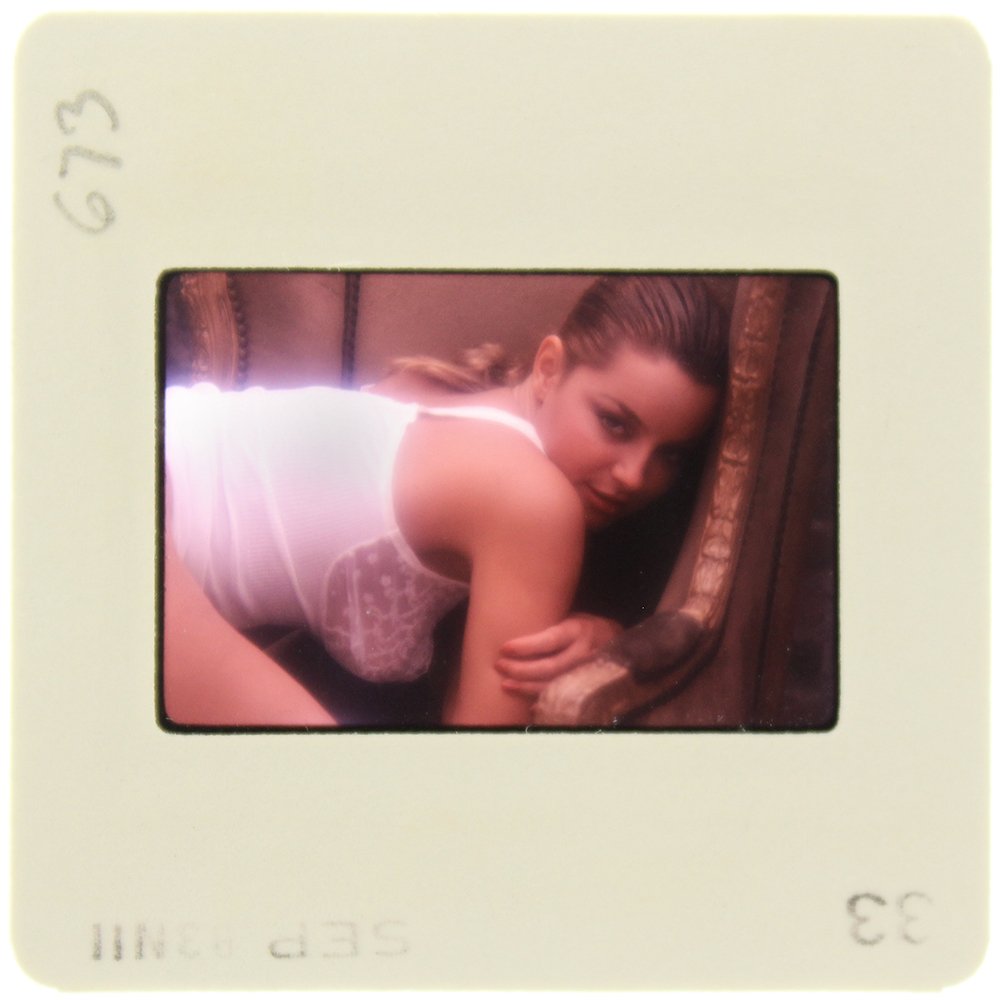 Sheila Kennedy 1983 35mm By Bob Guccione: Original 35mm slide features Sheila Kennedy taken by Bob Guccione in 1983. Subject: Penthouse Pet Sheila Kenned