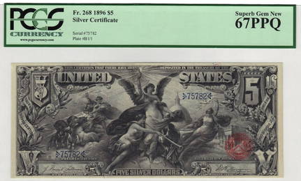 Fr. 268 1896 $5 Silver Certificate