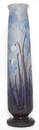 Tall Daum Nancy Wheel Carved Vase