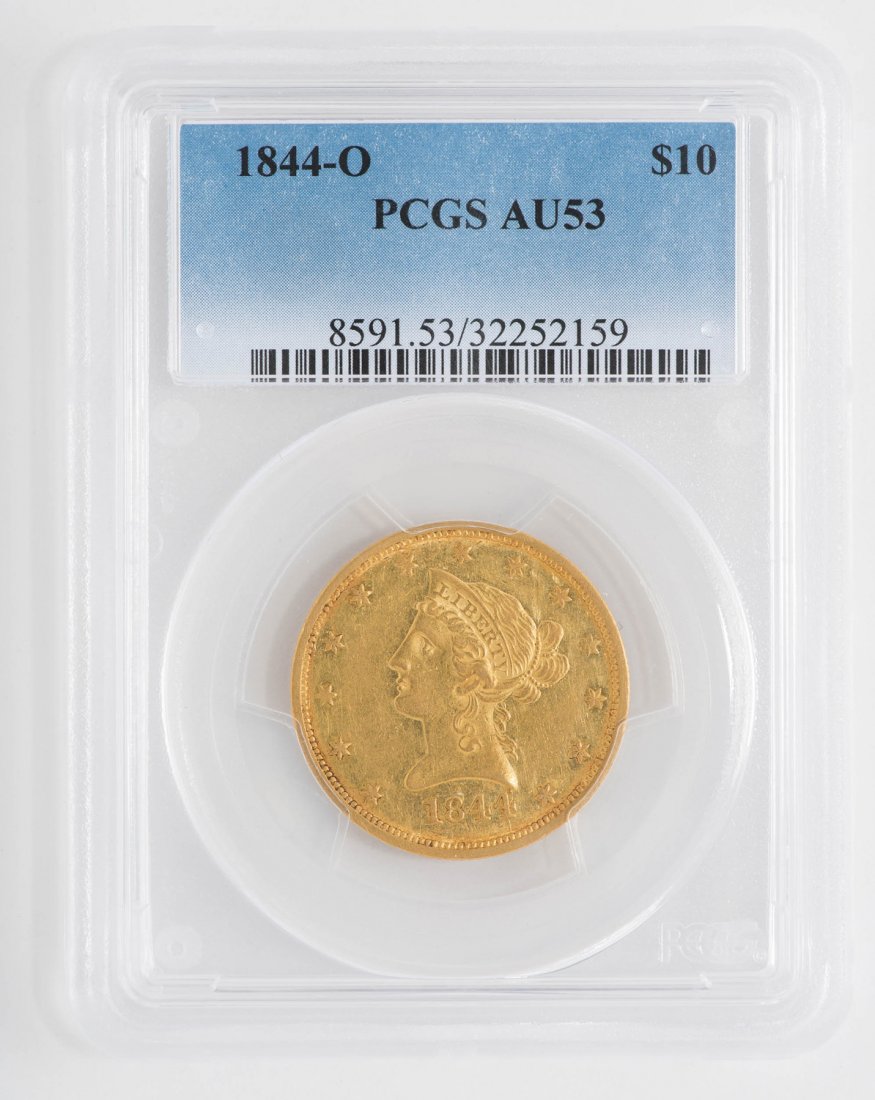 1844-O $10 Liberty Head Gold Coin (1 of 2)