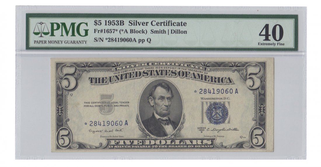 Fr. 1657* - 1953B $5 Silver Certificate Star (1 of 2)