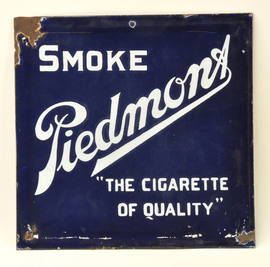 Piedmont Cigarettes Porcelain Seatback (1 of 2)