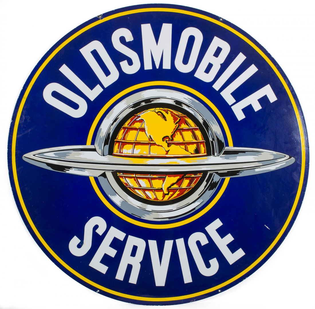 Oldsmobile Service Porcelain Sign (1 of 2)