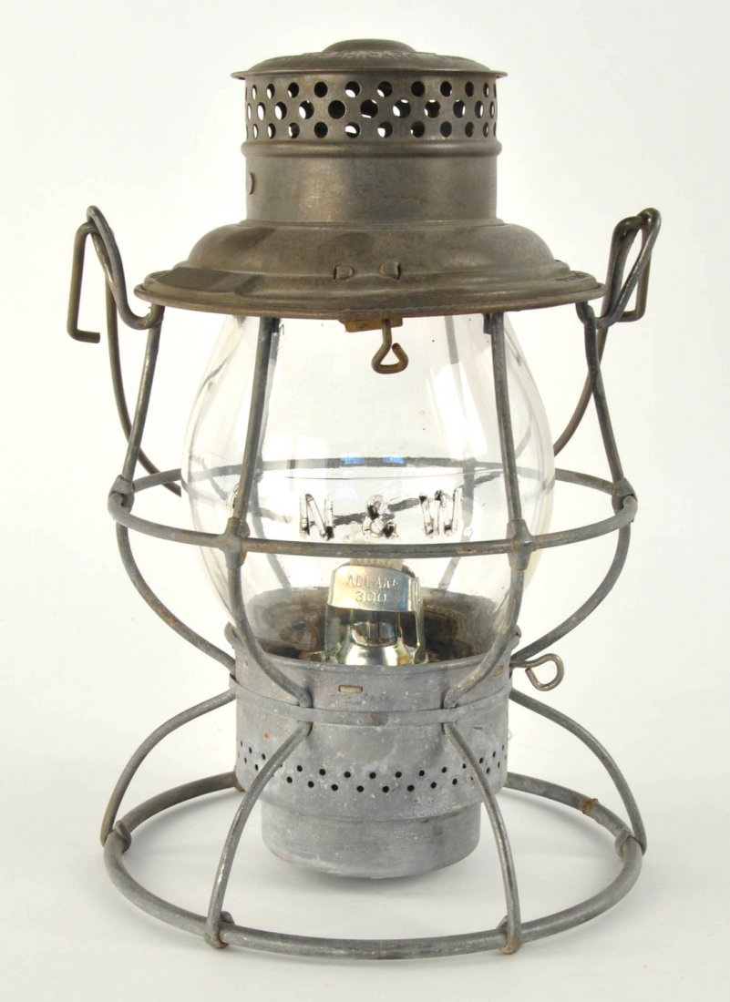 N&W Adlake Reliable Lantern w/ Cast Globe (1 of 3)