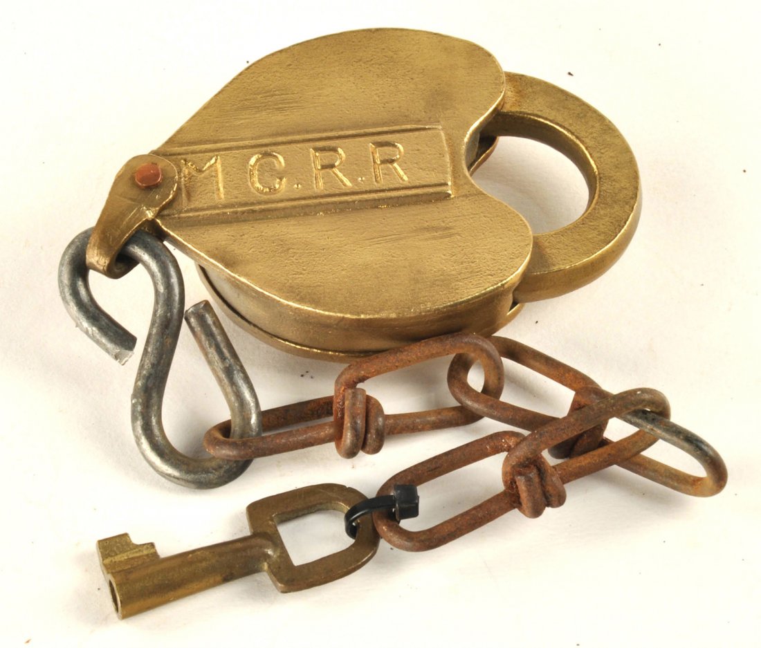 MC RR Cast Brass Lock (1 of 2)