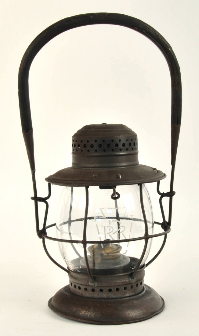 PRR T.L. Moore Switchman's Lantern w/ Etched Globe (1 of 4)