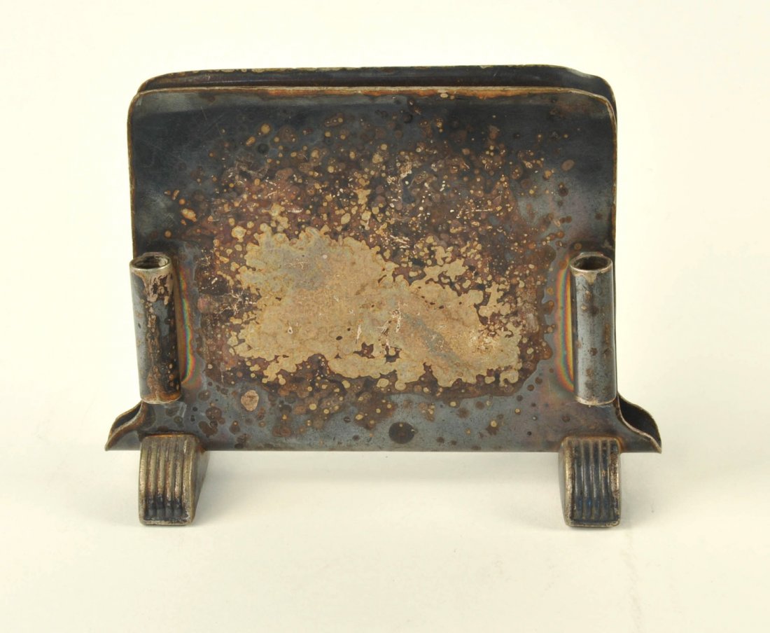 Chicago & Northwestern Railroad Silver Menu Holder (1 of 3)