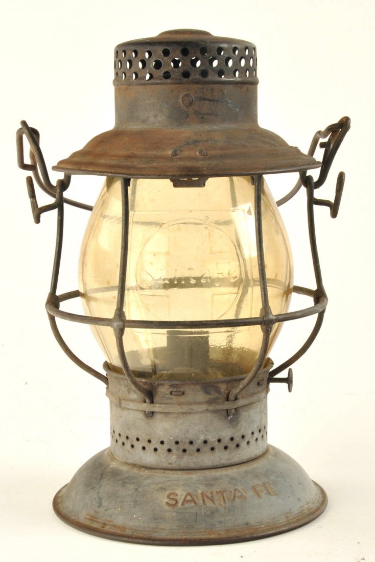 Santa Fe Bellbottom Lantern w/ Cast Globe (1 of 1)
